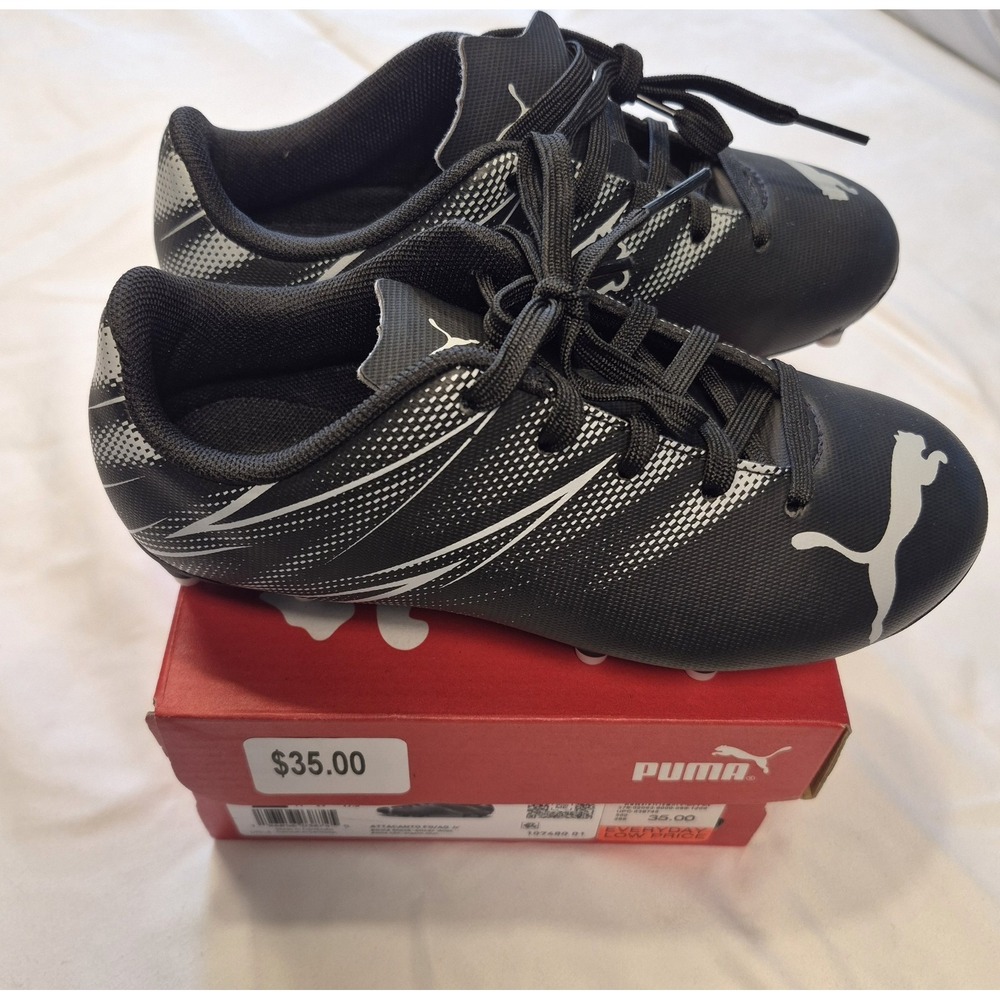 SOLD Soccer Shoes Youth Little Kids Size 12 BLK/WHT NIB Cleats Athletic